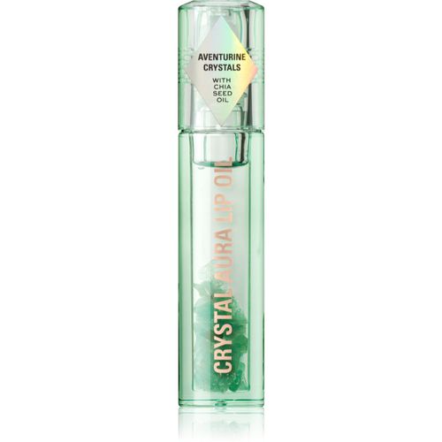 Crystal Aura olio labbra nutriente e idratante colore Aventurine Cucumber 2,5 ml - Makeup Revolution - Modalova