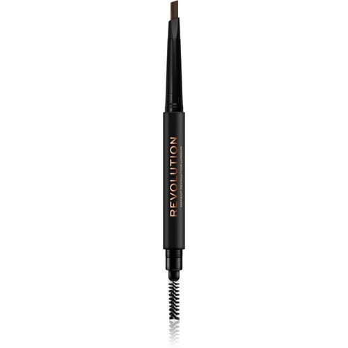 Duo Brow Definer matita di precisione per sopracciglia colore Medium Brown 0,25 g - Makeup Revolution - Modalova