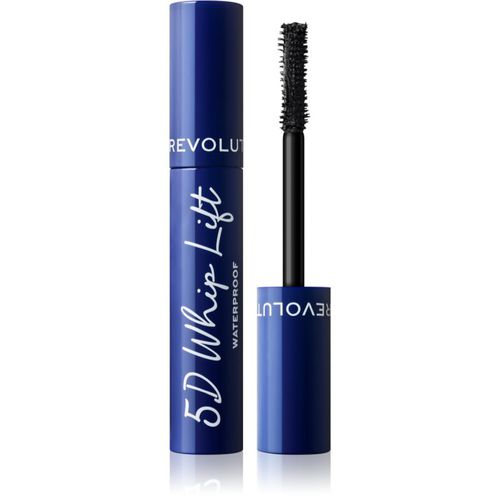 D Lash Whip Lift máscara de pestañas a prueba de agua volumizadora y alargadora tono Black 12 ml - Makeup Revolution - Modalova