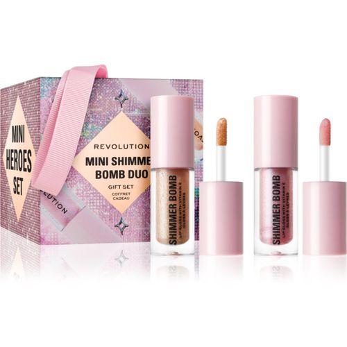 Xmass 2024 Mini Shimmer Bomb Duo confezione regalo per le labbra - Makeup Revolution - Modalova