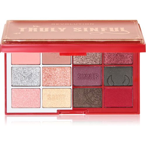 Truly Sinful Blood Palette paleta de sombras de ojos 12 g - Makeup Revolution - Modalova