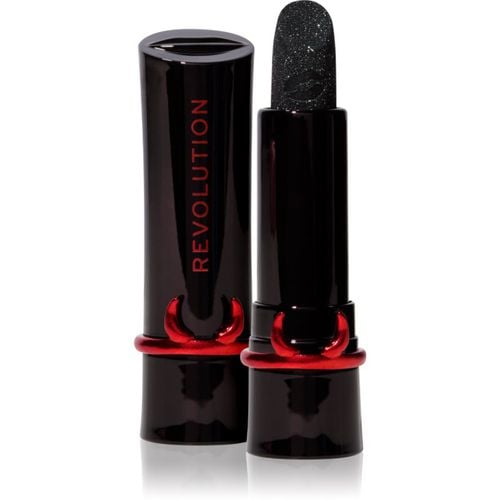 Truly Sinful Shimmer Lipstick barra de labios con efecto centelleante tono Sinful Black 3,5 g - Makeup Revolution - Modalova