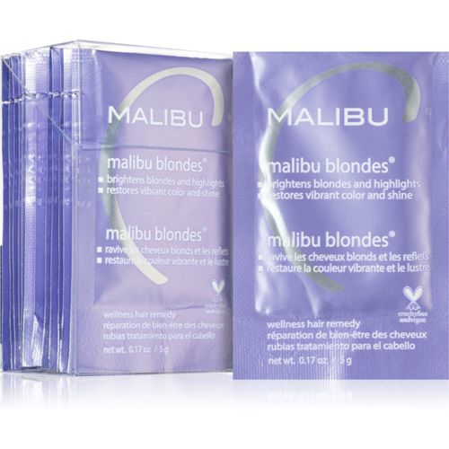 Wellness Hair Remedy Malibu Blondes tratamiento intensivo para cabello rubio y con mechas 12x5 g - Malibu C - Modalova