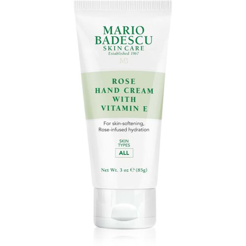 Rose Hand Cream crema para cuidar manos con vitamina E 85 g - Mario Badescu - Modalova