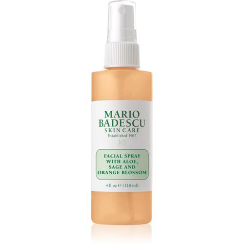 Facial Spray with Aloe, Sage and Orange Blossom bruma facial hidratante y energizante 118 ml - Mario Badescu - Modalova