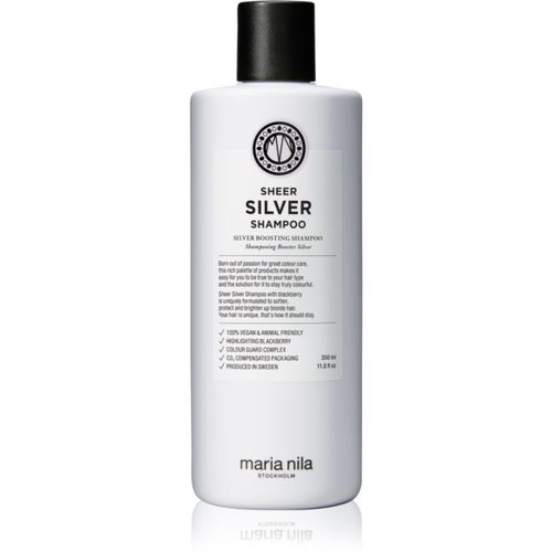 Sheer Silver Shampoo Shampoo zum Neutralisieren von Gelbstich 350 ml - Maria Nila - Modalova