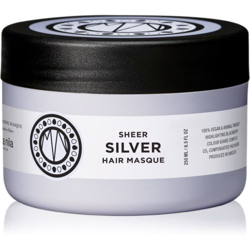 Sheer Silver Masque Feuchtigkeitsspendende Maske mit ernährender Wirkung für blonde Haare 250 ml - Maria Nila - Modalova