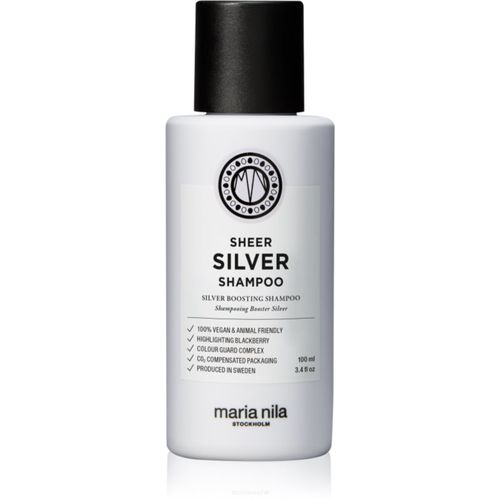 Sheer Silver Shampoo Shampoo zum Neutralisieren von Gelbstich 100 ml - Maria Nila - Modalova