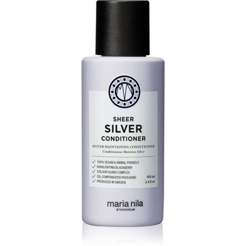 Sheer Silver Conditioner Feuchtigkeit spendender Conditioner zum Neutralisieren von Gelbstich sulfatfrei 100 ml - Maria Nila - Modalova