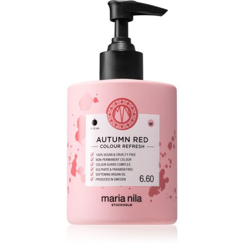 Colour Refresh Autumn Red Sanfte nährende Maske ohne permanente Farbpigmente hält 4 bis 10 Haarwäschen im Haar 6.60 300 ml - Maria Nila - Modalova