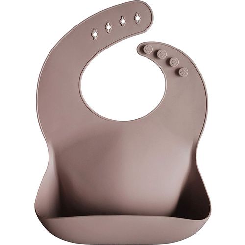 Silicone Baby Bib babero Warm Taupe 1 ud - Mushie - Modalova