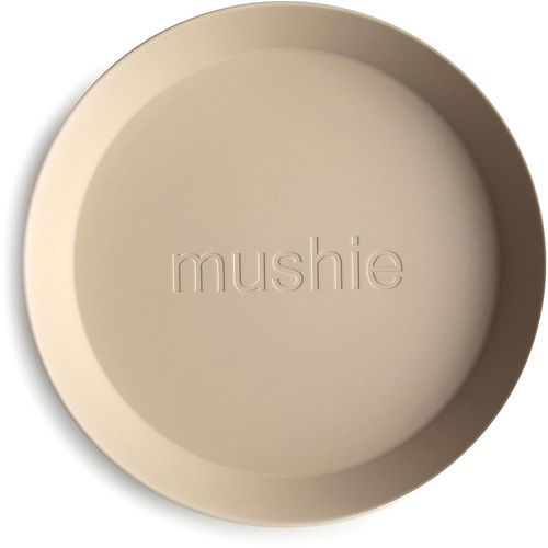 Round Dinnerware Plates piatto Vanilla 2 pz - Mushie - Modalova