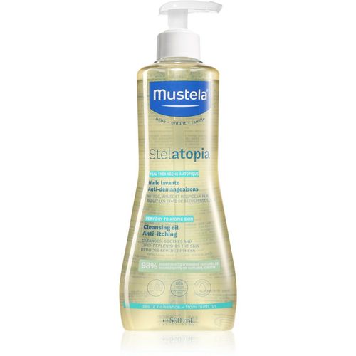 Bébé Stelatopia aceite de baño y cuerpo para niños para pieles atópicas 500 ml - Mustela - Modalova