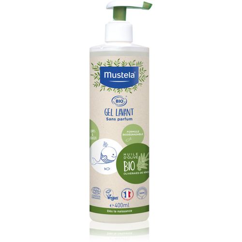 BIO gel limpiador para cuerpo y cabello para bebé lactante 400 ml - Mustela - Modalova