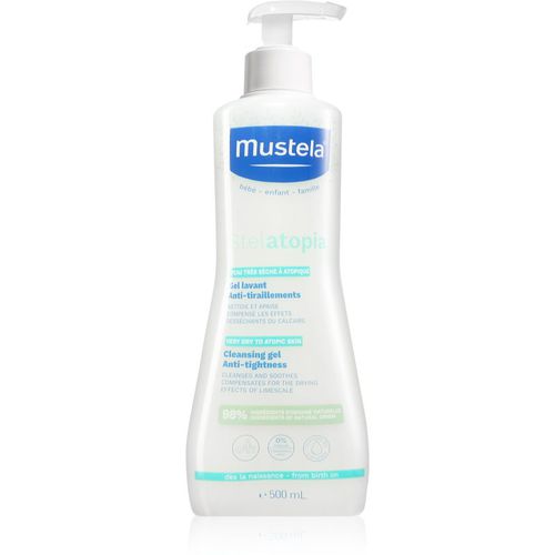 Bébé Stelatopia gel limpiador para bebés y niños para pieles secas y atópicas 500 ml - Mustela - Modalova