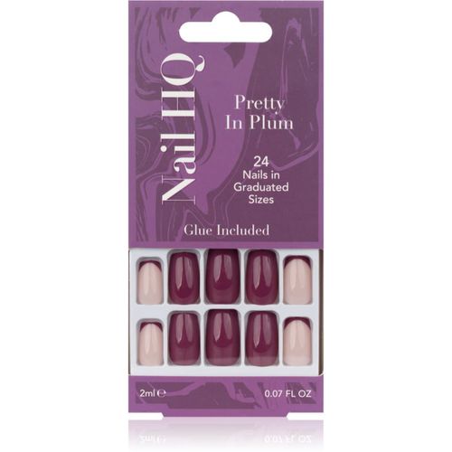 Square künstliche Fingernägel Pretty In Plum 24 St - Nail HQ - Modalova