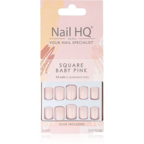 Square künstliche Fingernägel Farbton Baby Pink 24 St - Nail HQ - Modalova