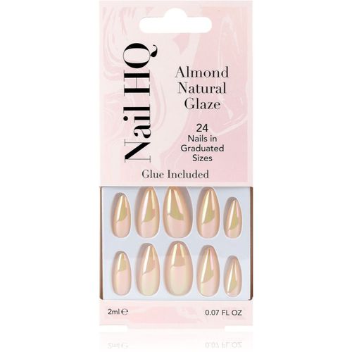 Almond künstliche Fingernägel Natural Glaze 24 St - Nail HQ - Modalova