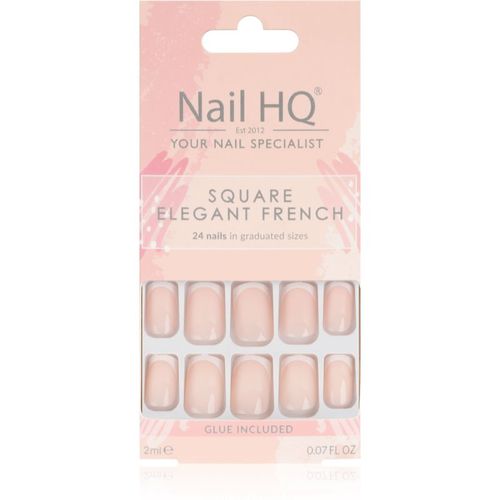 Square künstliche Fingernägel Elegant French 24 St - Nail HQ - Modalova