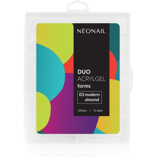 Duo Acrylgel Forms Stencil per le unghie tipo 03 Modern Almond 120 pz - NeoNail - Modalova