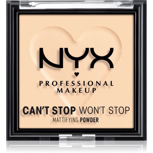 Can't Stop Won't Stop Mattifying Powder cipria opacizzante colore 01 Fair 6 g - NYX Professional Makeup - Modalova