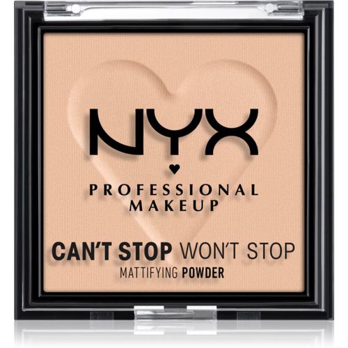 Can't Stop Won't Stop Mattifying Powder polvos matificantes tono 03 Light Medium 6 g - NYX Professional Makeup - Modalova