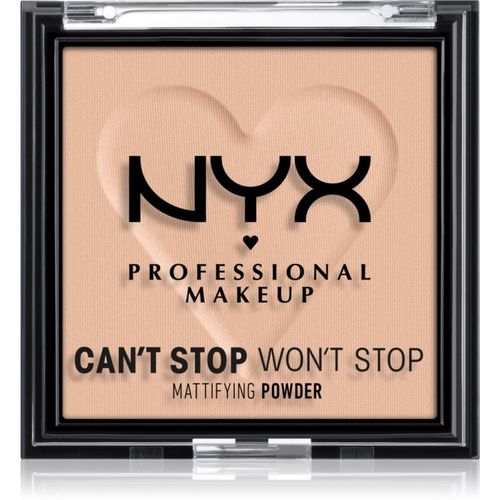 Can't Stop Won't Stop Mattifying Powder cipria opacizzante colore 04 Meduim 6 g - NYX Professional Makeup - Modalova