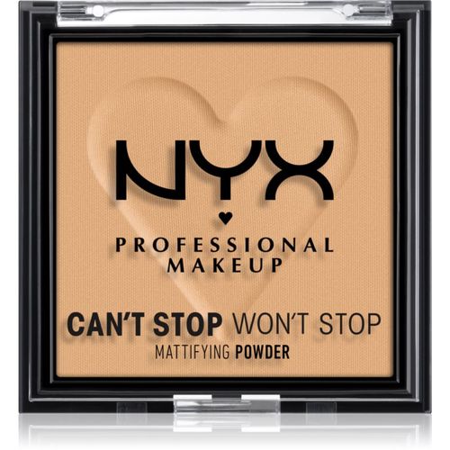 Can't Stop Won't Stop Mattifying Powder cipria opacizzante colore 05 Golden 6 g - NYX Professional Makeup - Modalova