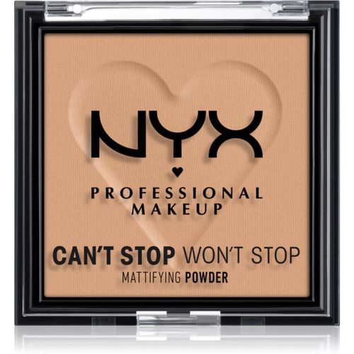 Can't Stop Won't Stop Mattifying Powder cipria opacizzante colore 06 Tan 6 g - NYX Professional Makeup - Modalova