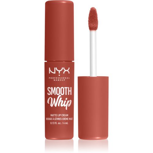 Smooth Whip Matte Lip Cream barra de labios con textura de terciopelo con efecto alisante tono 07 Pushin' Cushion 4 ml - NYX Professional Makeup - Modalova