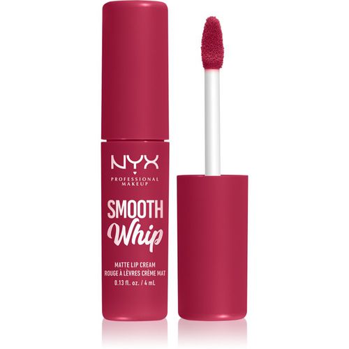 Smooth Whip Matte Lip Cream barra de labios con textura de terciopelo con efecto alisante tono 08 Fuzzy Slippers 4 ml - NYX Professional Makeup - Modalova