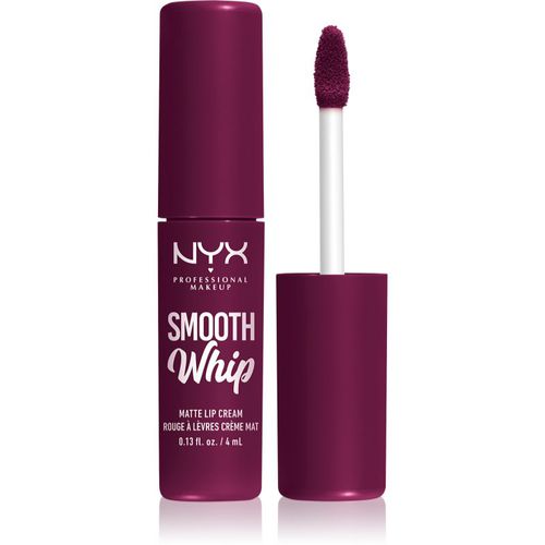 Smooth Whip Matte Lip Cream barra de labios con textura de terciopelo con efecto alisante tono 11 Berry Bed Sheers 4 ml - NYX Professional Makeup - Modalova