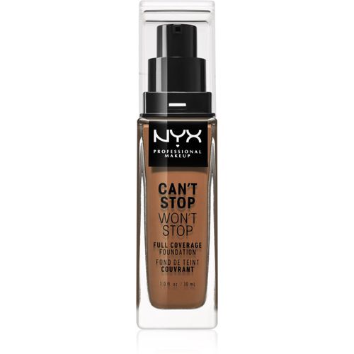 Can't Stop Won't Stop Full Coverage Foundation Make-up mit hoher Deckkraft Farbton Warm Caramel 30 ml - NYX Professional Makeup - Modalova