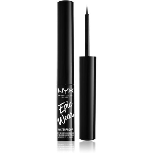 Epic Wear Liquid Liner delineador de ojos líquido con acabado mate tono 01 Black 3.5 ml - NYX Professional Makeup - Modalova