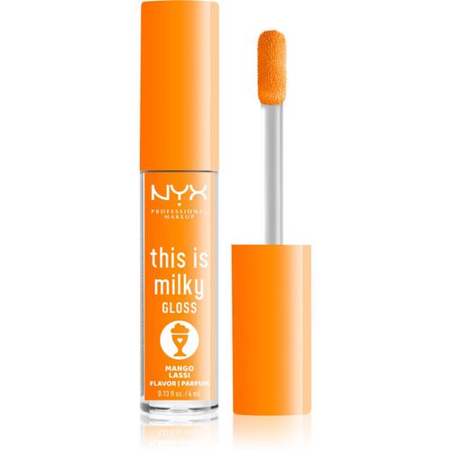 This is Milky Gloss Milkshakes brillo de labios hidratante con fragancia tono 14 Mango Lassi 4 ml - NYX Professional Makeup - Modalova