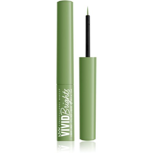 Vivid Brights eyeliner liquidi colore 02 Ghosted Green 2 ml - NYX Professional Makeup - Modalova