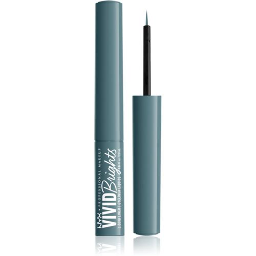 Vivid Brights delineador líquido tono 01 Cyan Simp 2 ml - NYX Professional Makeup - Modalova