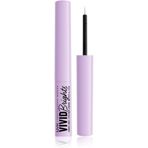 Vivid Brights delineador líquido tono 07 Lilac Link 2 ml - NYX Professional Makeup - Modalova