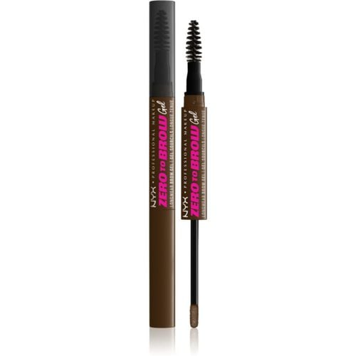 Zero To Brow Gel Augenbrauen-Gel mit einem Applikator Farbton 06 Chocolate 2 ml - NYX Professional Makeup - Modalova