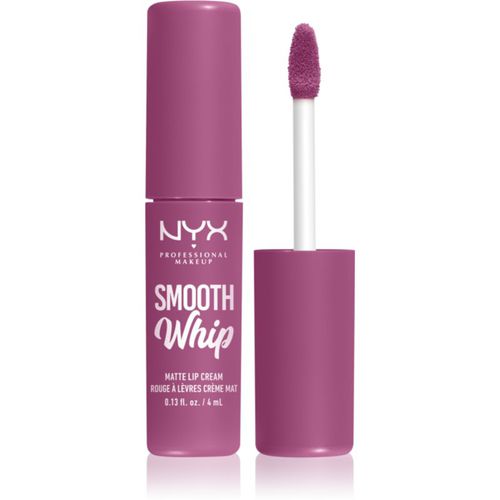 Smooth Whip Matte Lip Cream rossetto effetto velluto effetto lisciante colore 19 Snuggle Sesh 4 ml - NYX Professional Makeup - Modalova