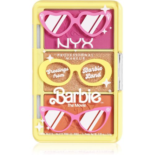 Barbie Mini Cheek Palette paletas de iluminadores y coloretes 28 g - NYX Professional Makeup - Modalova