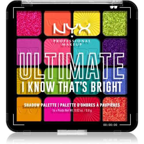 Ultimate Shadow Palette ombretti colore I Know That's Bright 16 pz - NYX Professional Makeup - Modalova