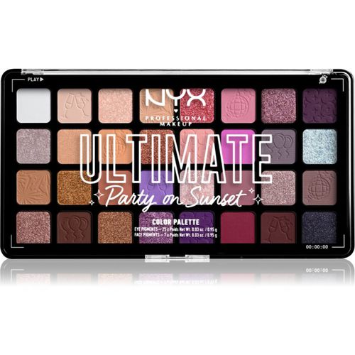 Ultimate Shadow Palette paleta de sombras de ojos tono Party on Sunset 32x0,95 g - NYX Professional Makeup - Modalova