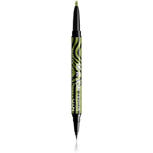 Beetlejuice Pinstripe Duo Liner eyeliner 2 in 1 colore 03 Green Chrome 0,5 ml - NYX Professional Makeup - Modalova