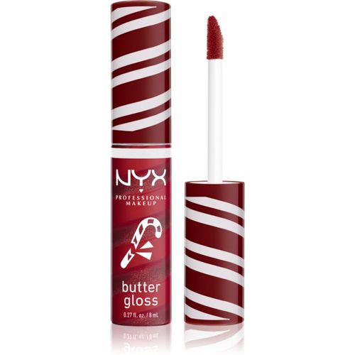 Holiday Butter Gloss brillo de labios tono 04 Peppermint Swirl 8 ml - NYX Professional Makeup - Modalova