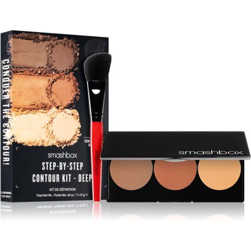 Step By Step Contour Kit paleta para contorno de rostro con pincel tono Medium/Dark 11.47 g - Smashbox - Modalova