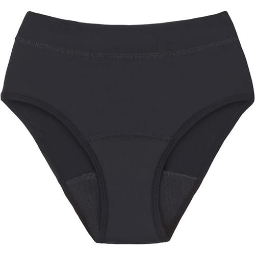 Period Underwear Hugger: Extra Heavy Flow Black bragas menstruales de tela para menstruaciones fuertes tamaño L Black 1 ud - Snuggs - Modalova