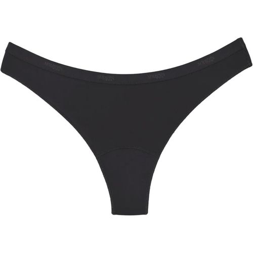 Period Underwear Brazilian: Light Flow Black bragas menstruales de tela para flujo poco abundante tamaño XS Black 1 ud - Snuggs - Modalova