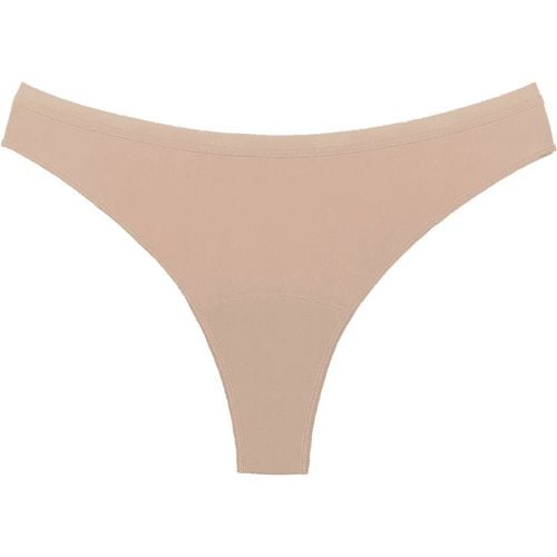 Period Underwear Brazilian Light Tencel™ Lyocell Beige Menstruationsslip aus Stoff bei schwacher Menstruation Größe S 1 St - Snuggs - Modalova