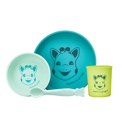 Vulli Silicone Meal Set Geschirrset Green 6m+ - Sophie La Girafe - Modalova